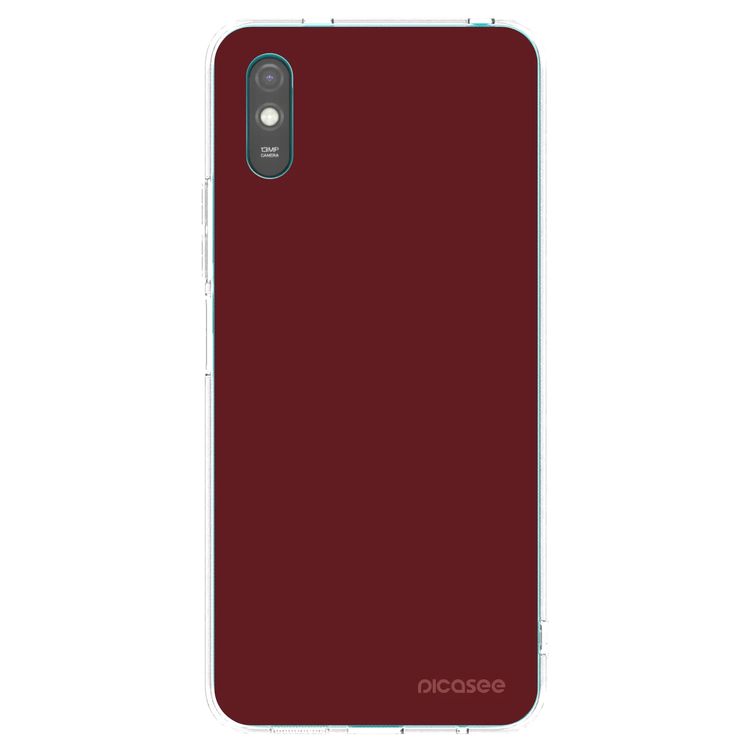 Picasee silikonowe przeźroczyste etui na Xiaomi Redmi 9A - Red Bliss