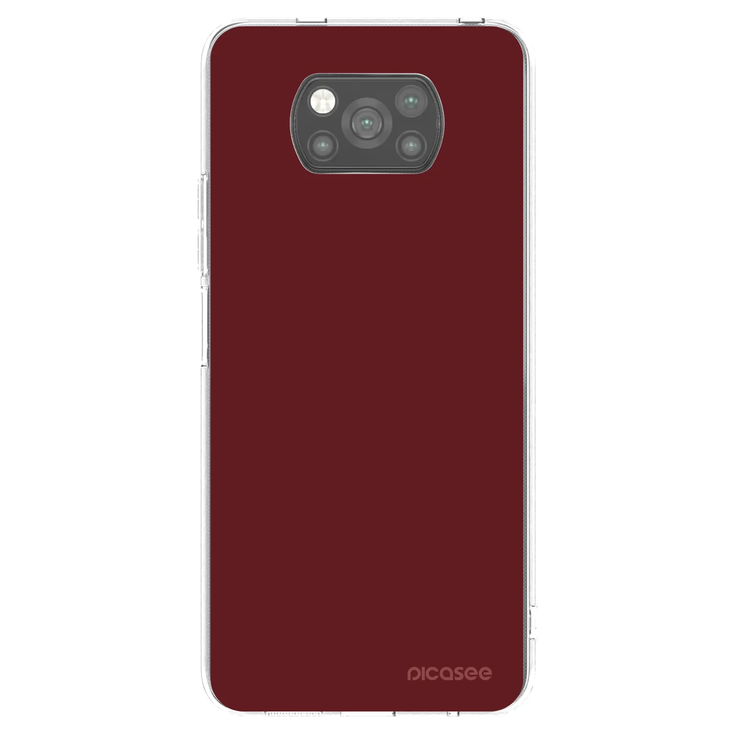 Picasee silikonowe czarne etui na Xiaomi Poco X3 - Red Bliss