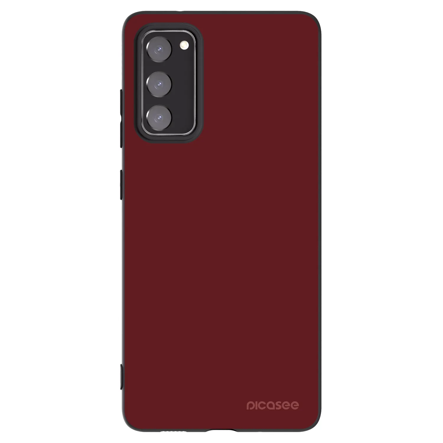 Picasee silikonowe czarne etui na Samsung Galaxy S20 FE - Red Bliss