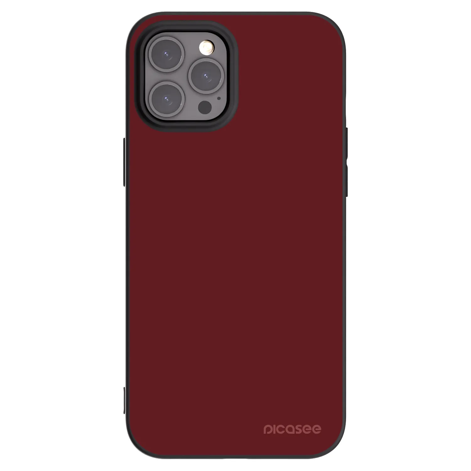 Picasee silikonowe czarne etui na Apple iPhone 12 Pro Max - Red Bliss