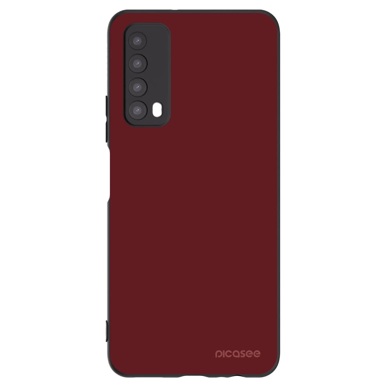 Picasee silikonowe czarne etui na Huawei P Smart 2021 - Red Bliss