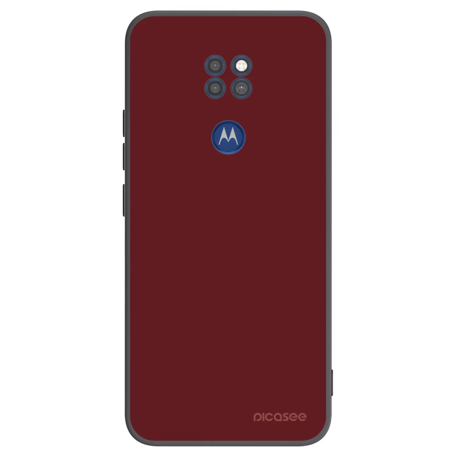 Picasee silikonowe czarne etui na Motorola Moto G9 Play - Red Bliss