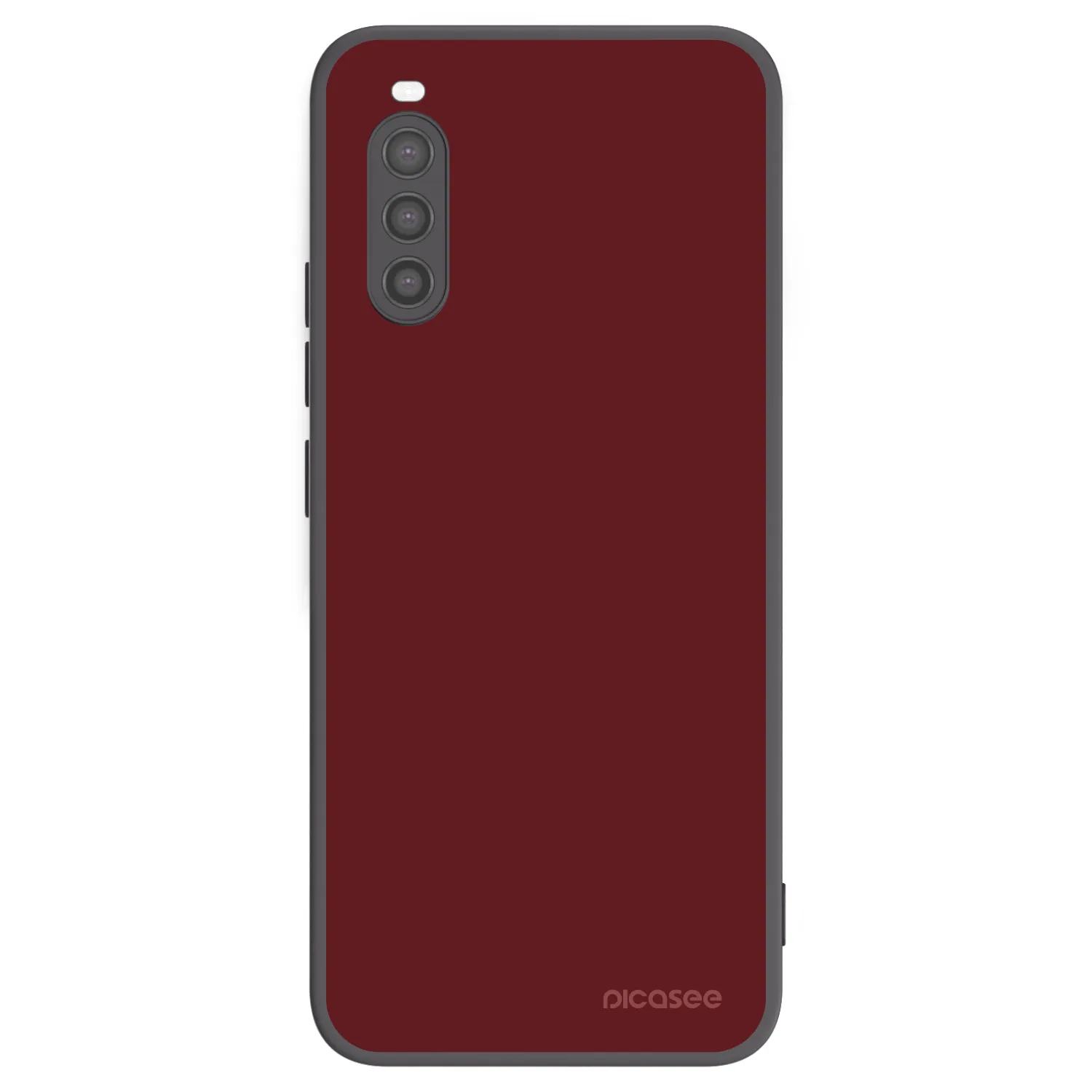 Picasee silikonowe czarne etui na Sony Xperia 10 II - Red Bliss