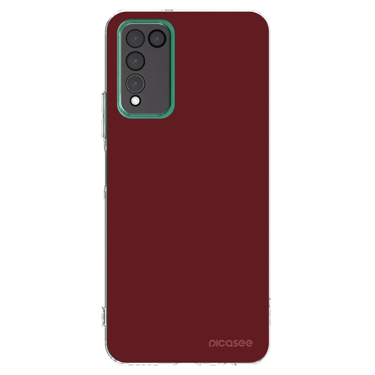 Picasee silikonowe przeźroczyste etui na Honor 10X Lite - Red Bliss