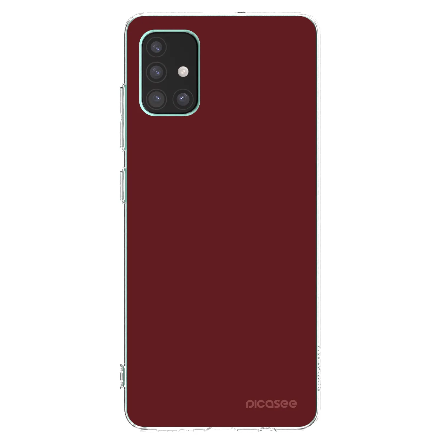 Picasee silikonowe przeźroczyste etui na Samsung Galaxy M51 M515F - Red Bliss