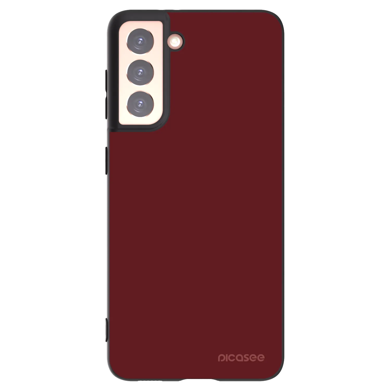 Picasee silikonowe czarne etui na Samsung Galaxy S21 5G G991B - Red Bliss