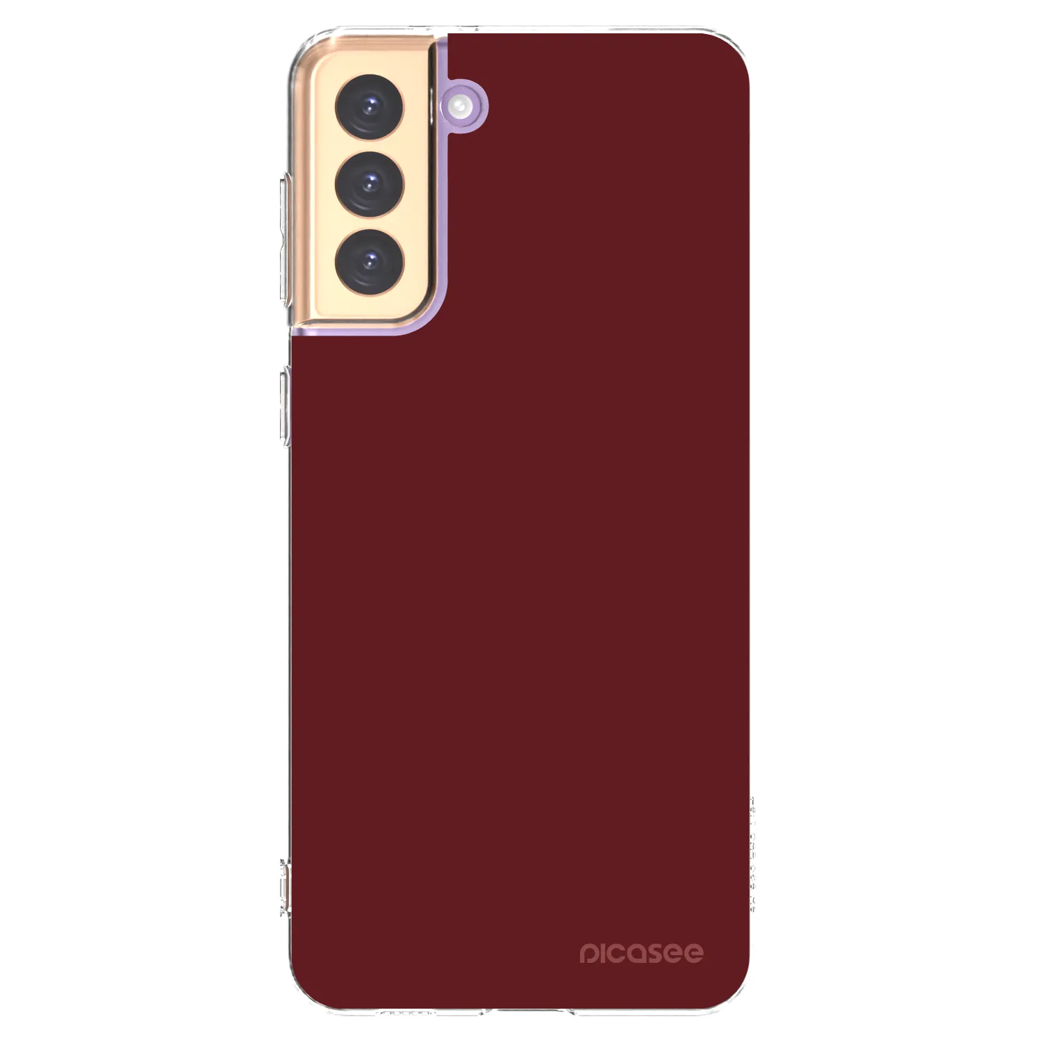 Picasee silikonowe przeźroczyste etui na Samsung Galaxy S21+ 5G G996F - Red Bliss