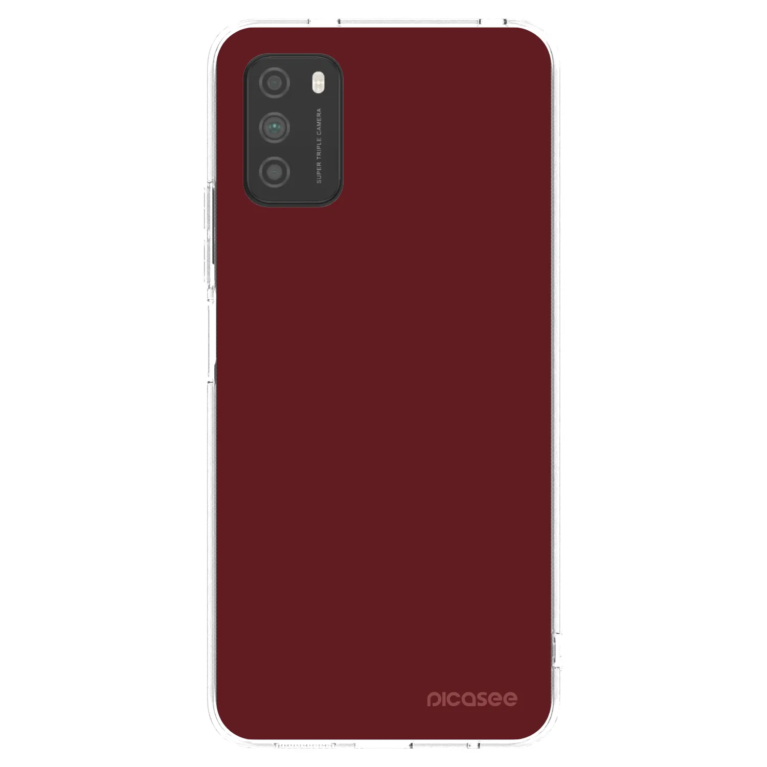 Picasee silikonowe przeźroczyste etui na Xiaomi Poco M3 - Red Bliss