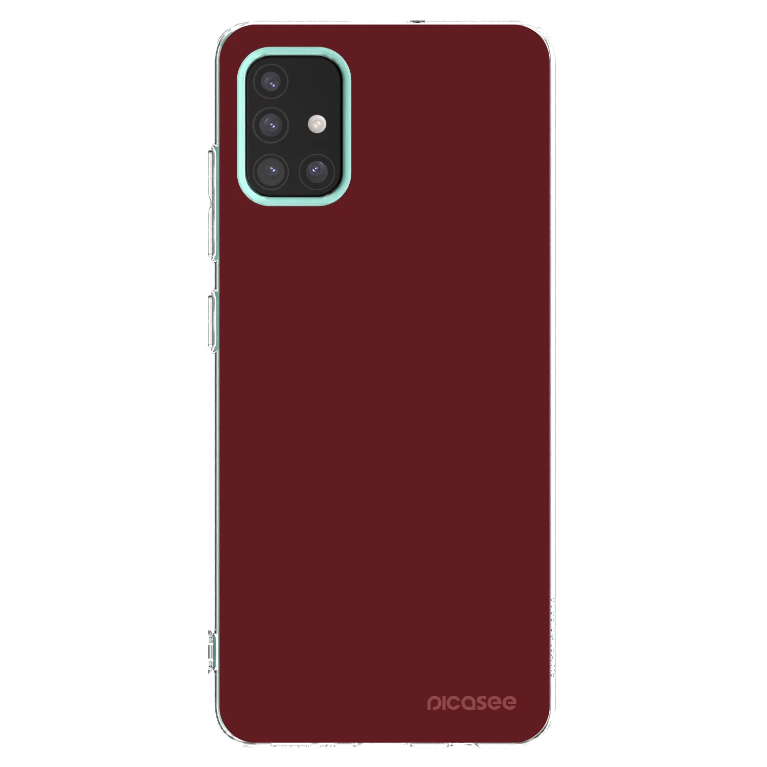 Picasee silikonowe przeźroczyste etui na Samsung Galaxy M31s - Red Bliss