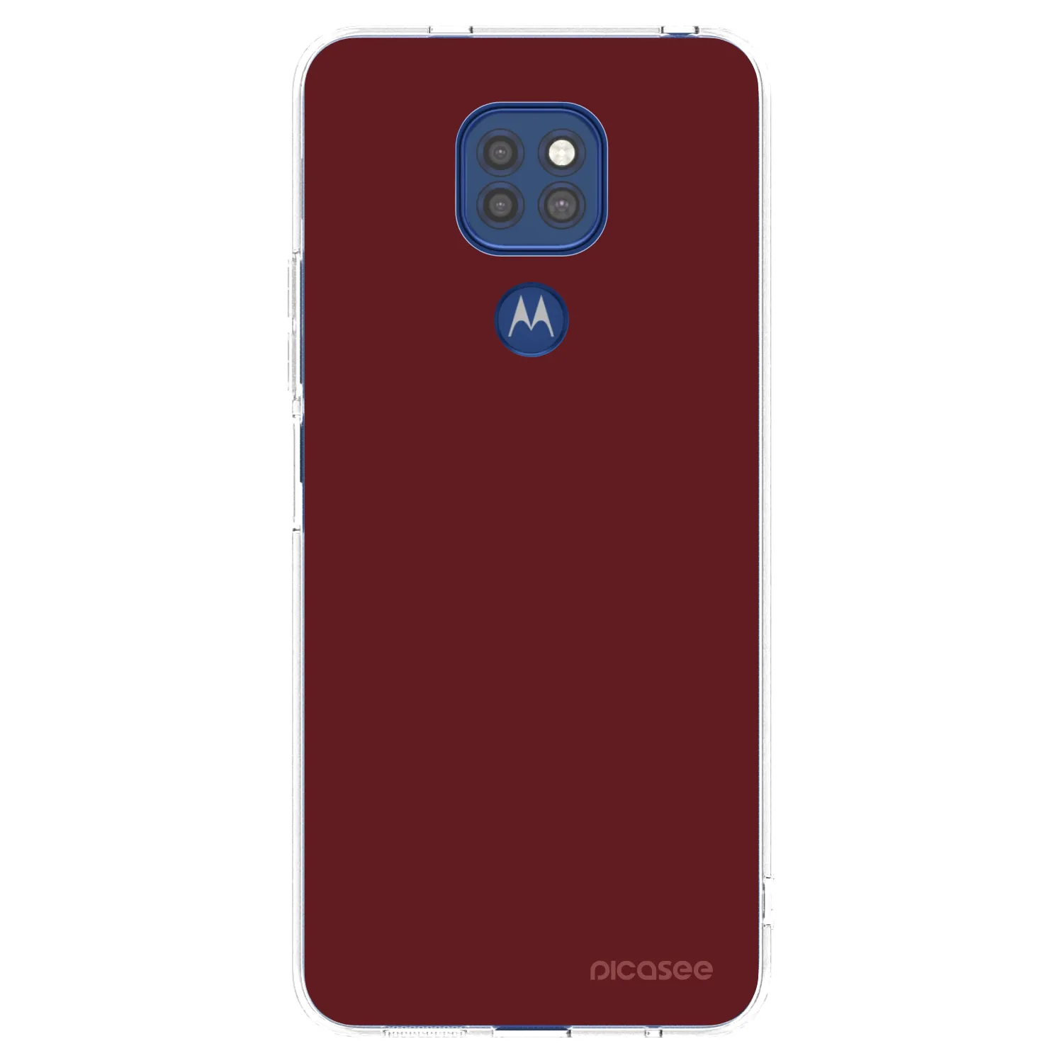 Picasee silikonowe przeźroczyste etui na Motorola Moto G9 Play - Red Bliss
