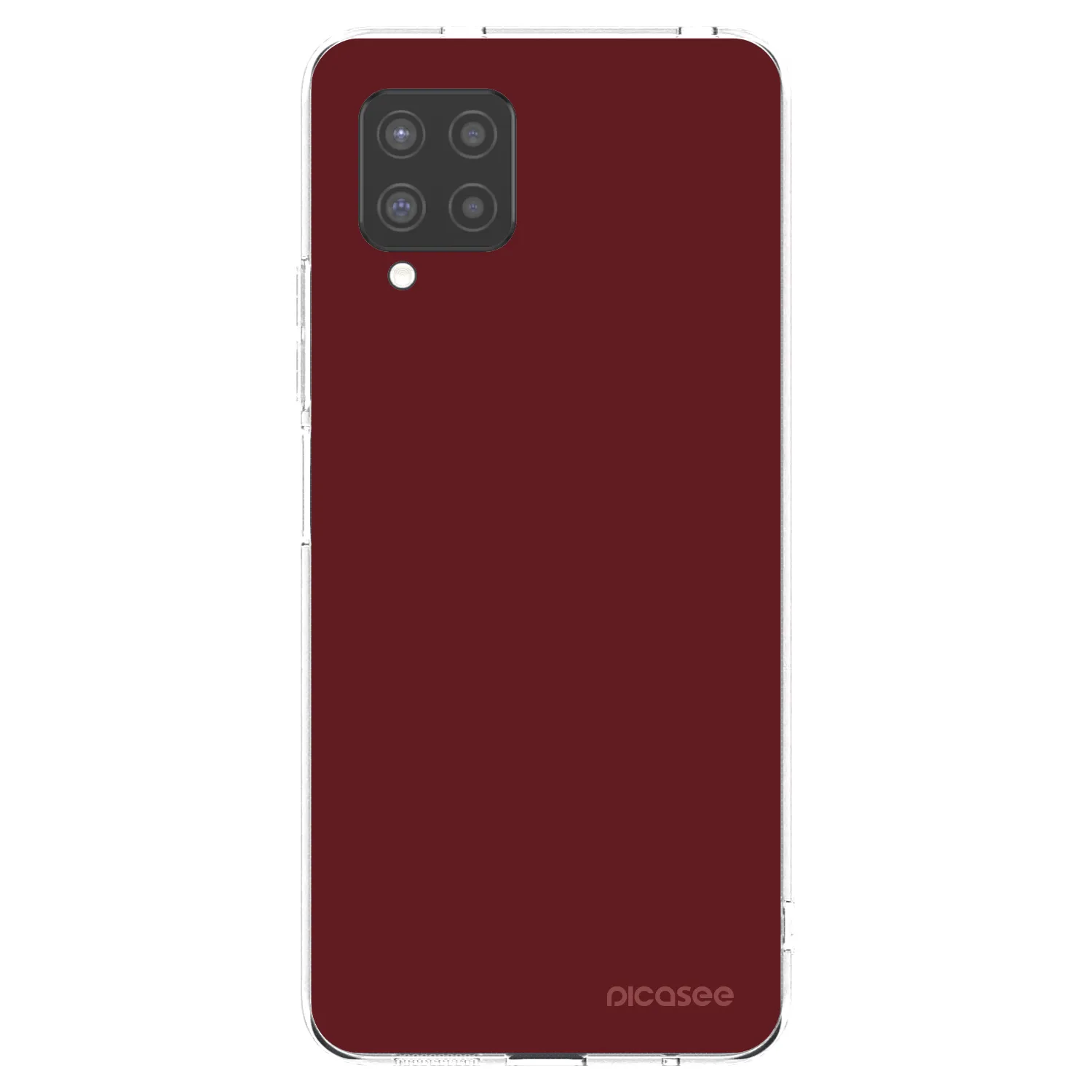 Picasee silikonowe przeźroczyste etui na Samsung Galaxy A42 A426B - Red Bliss