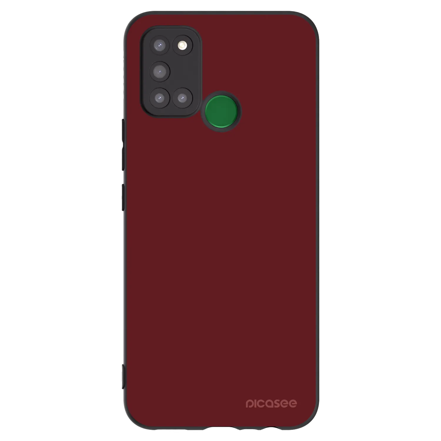 Picasee silikonowe czarne etui na Realme 7i - Red Bliss