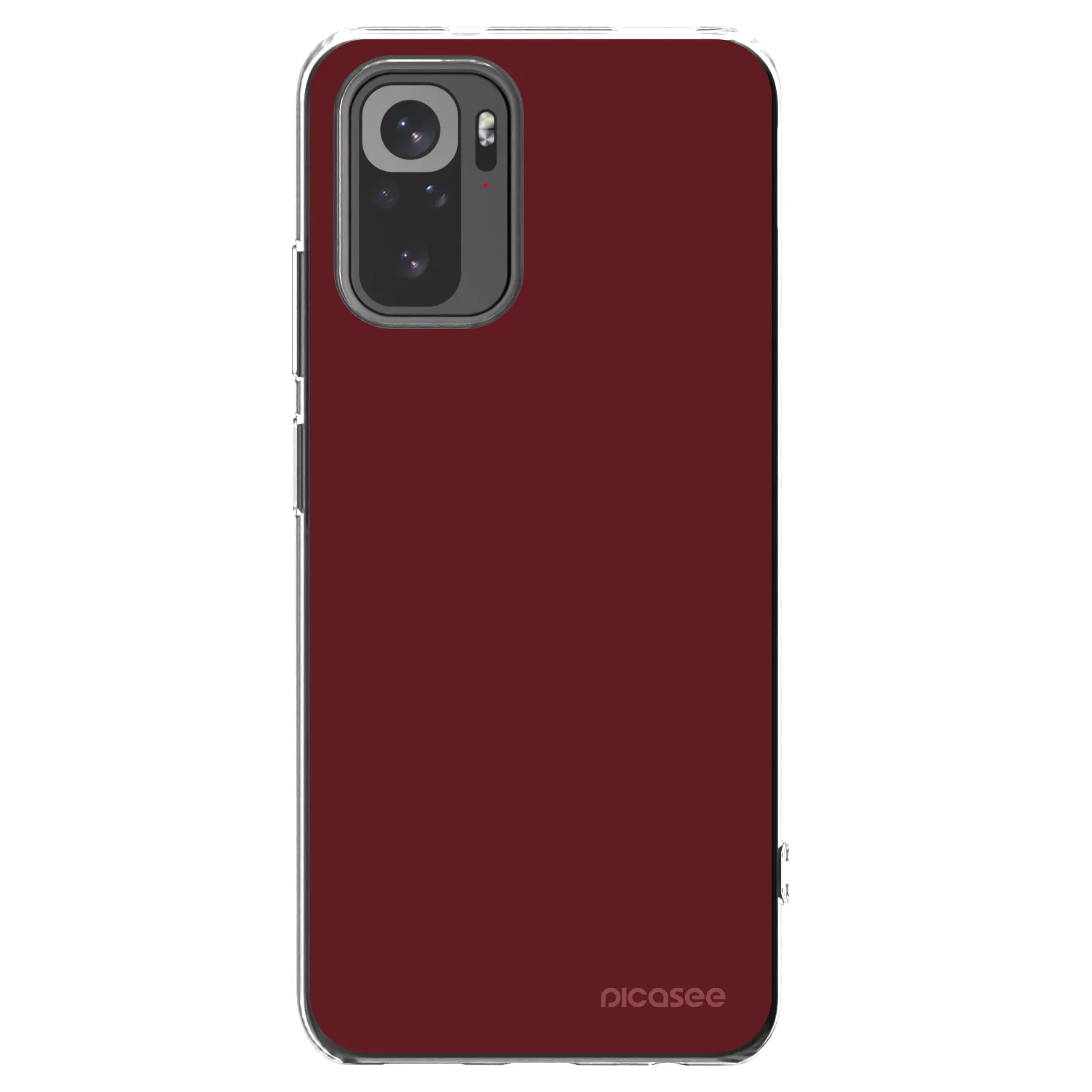Picasee silikonowe przeźroczyste etui na Xiaomi Redmi Note 10S - Red Bliss