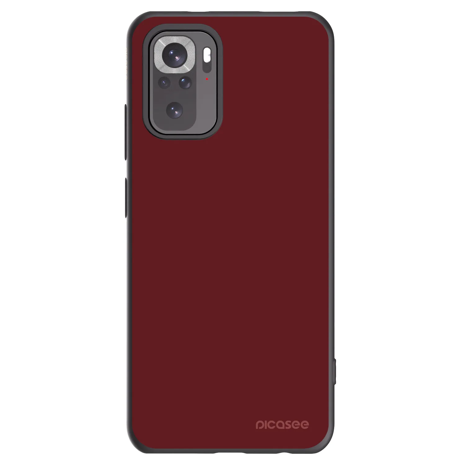 Picasee silikonowe czarne etui na Xiaomi Redmi Note 10S - Red Bliss