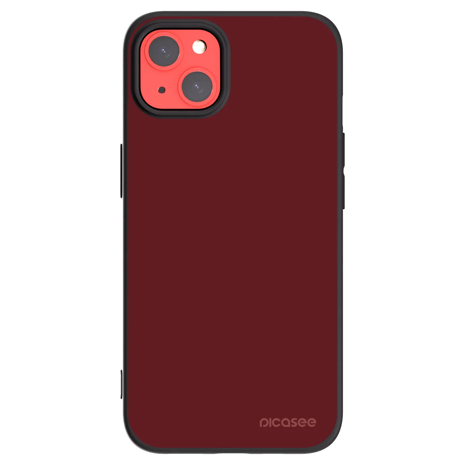 Picasee silikonowe czarne etui na Apple iPhone 13 - Red Bliss