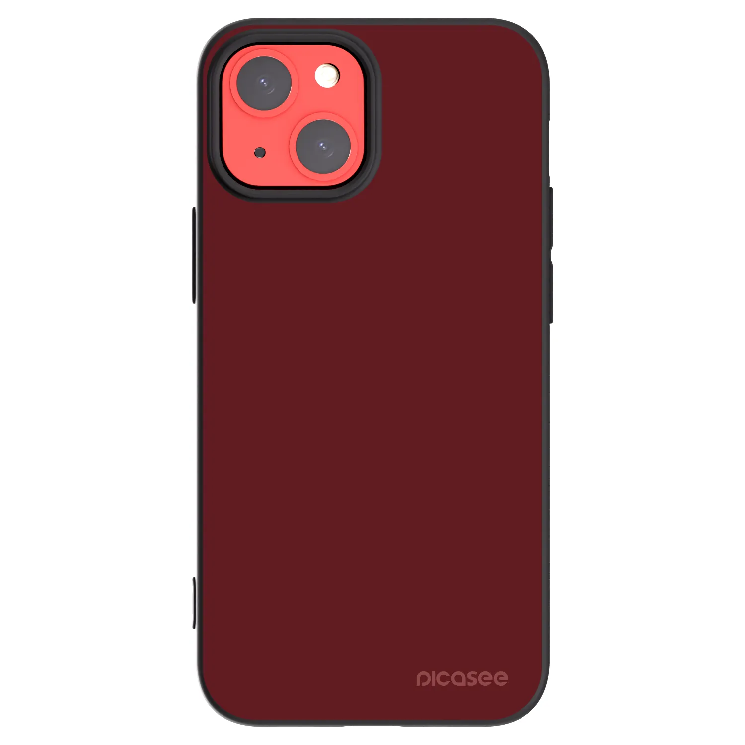 Picasee silikonowe czarne etui na Apple iPhone 13 mini - Red Bliss