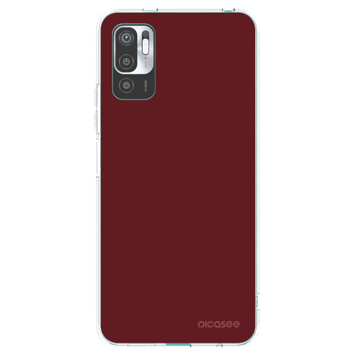 Picasee silikonowe przeźroczyste etui na Xiaomi Redmi Note 10 5G - Red Bliss