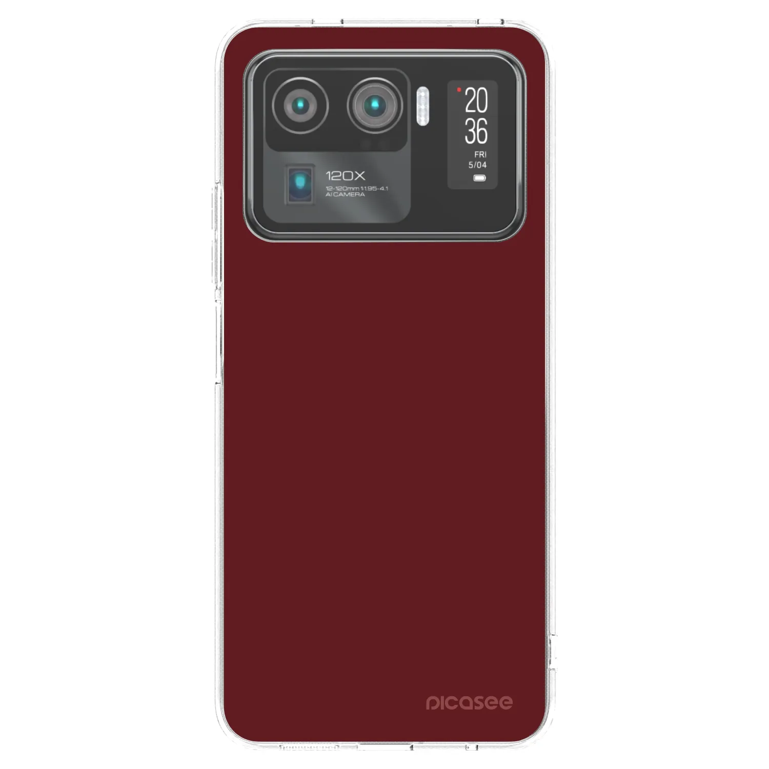 Picasee silikonowe przeźroczyste etui na Xiaomi Mi 11 Ultra - Red Bliss