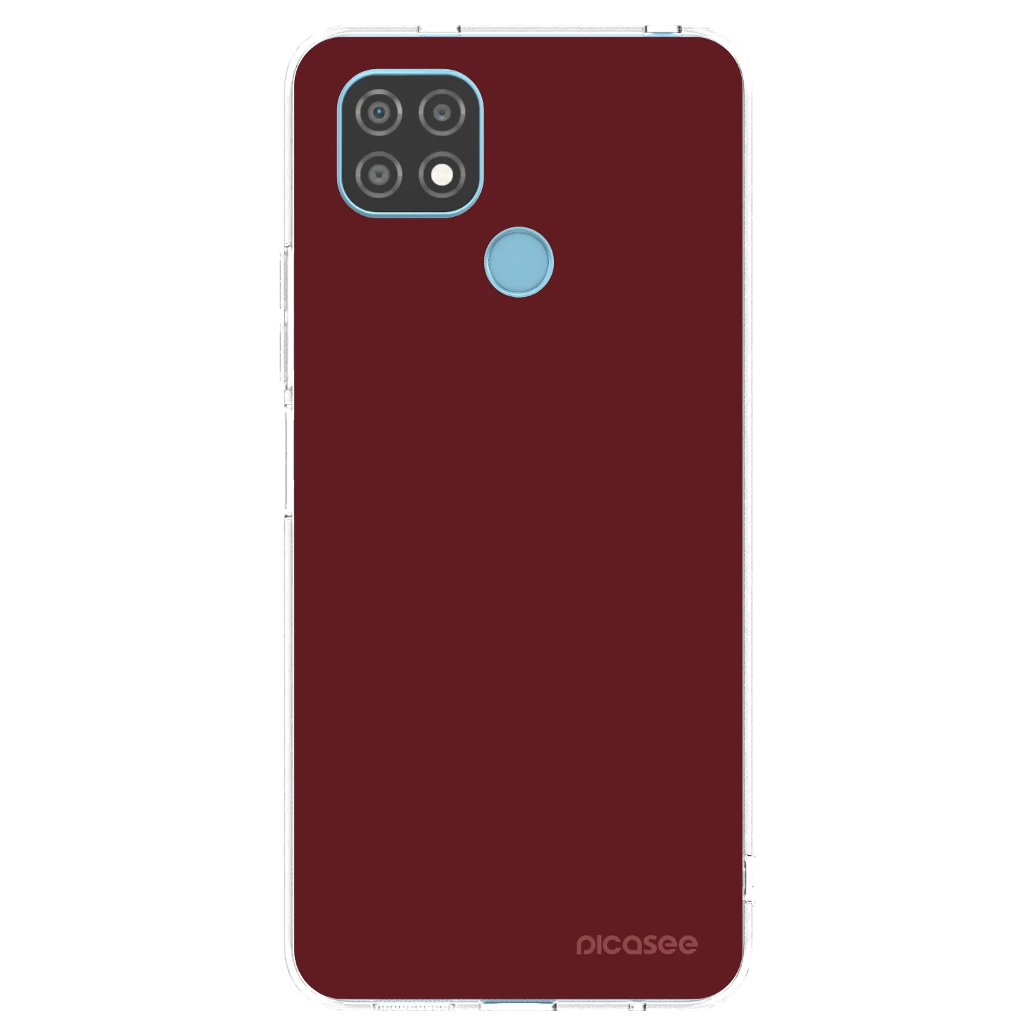 Picasee silikonowe przeźroczyste etui na Realme C21 - Red Bliss