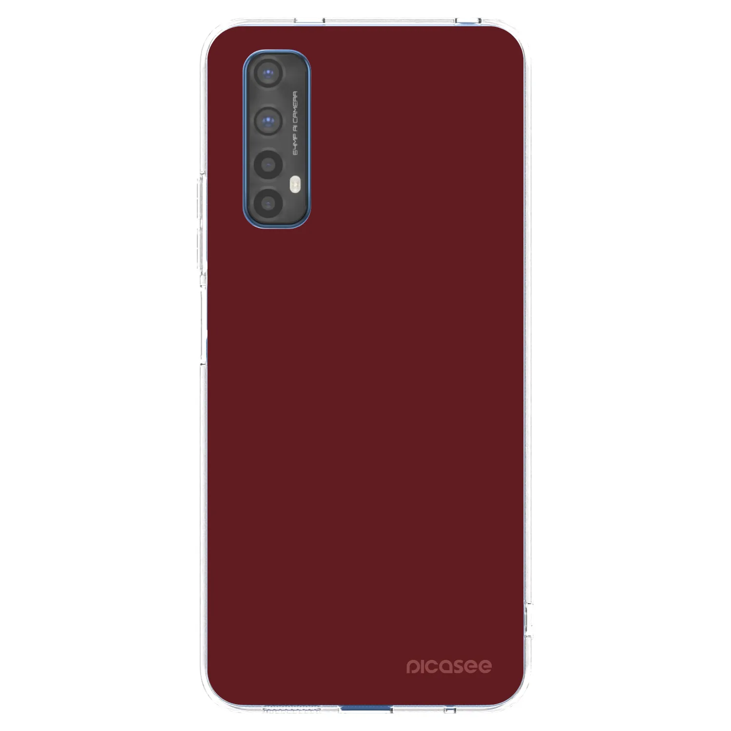 Picasee silikonowe przeźroczyste etui na Realme 7 - Red Bliss