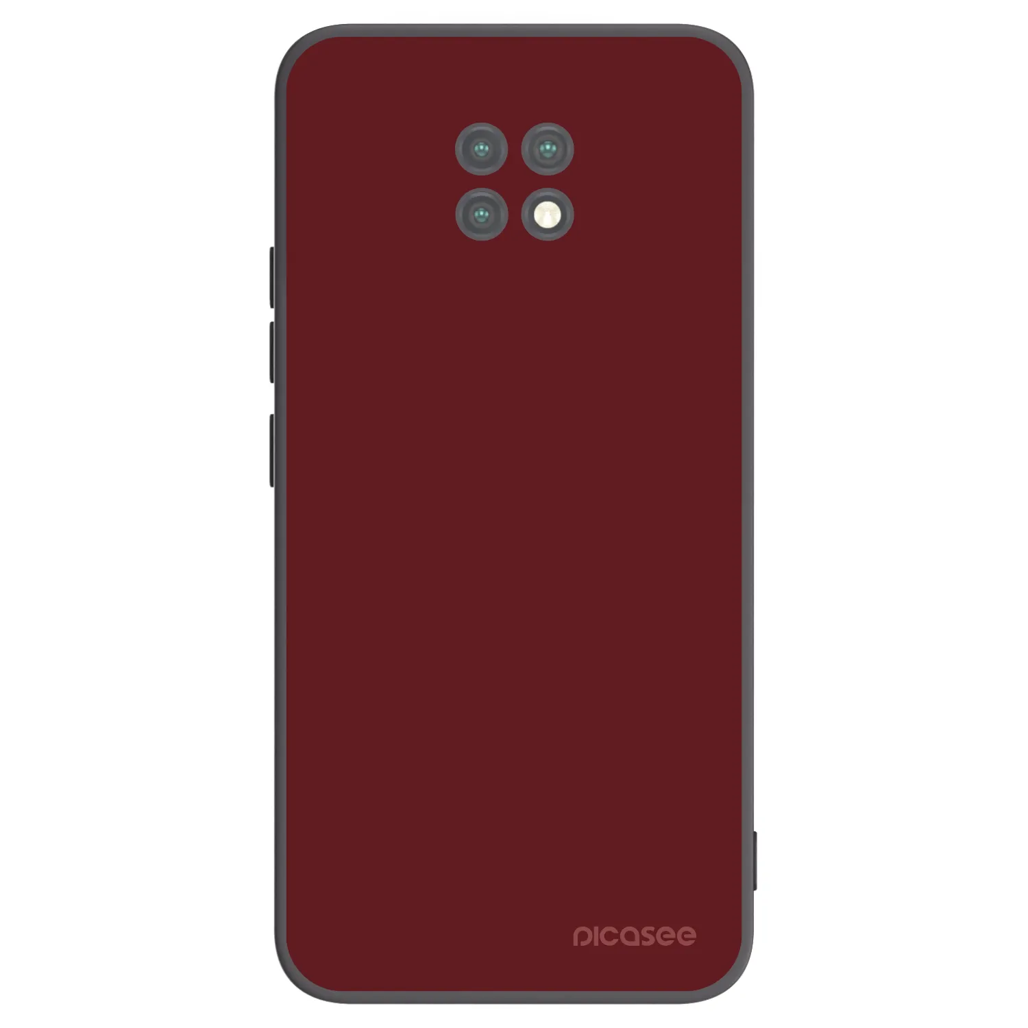 Picasee silikonowe czarne etui na Xiaomi Redmi Note 9T - Red Bliss