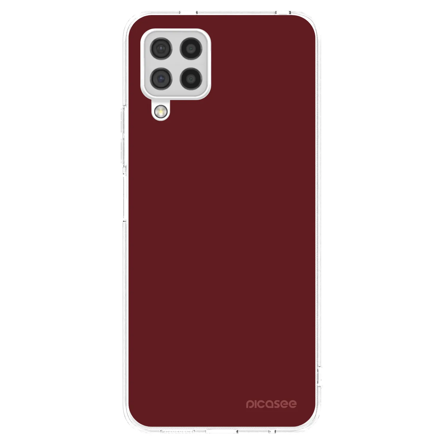 Picasee silikonowe przeźroczyste etui na Samsung Galaxy A22 A225F 4G - Red Bliss