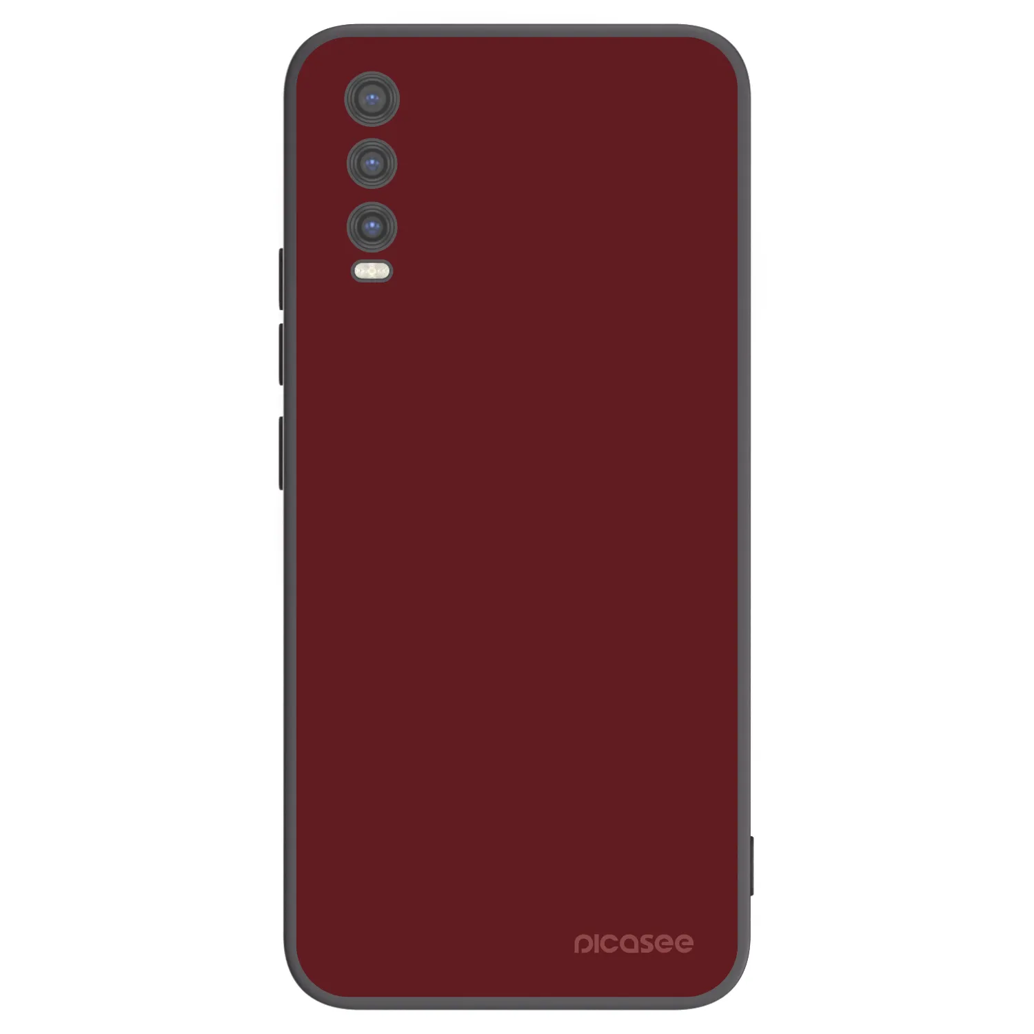 Picasee silikonowe czarne etui na Vivo Y20s - Red Bliss