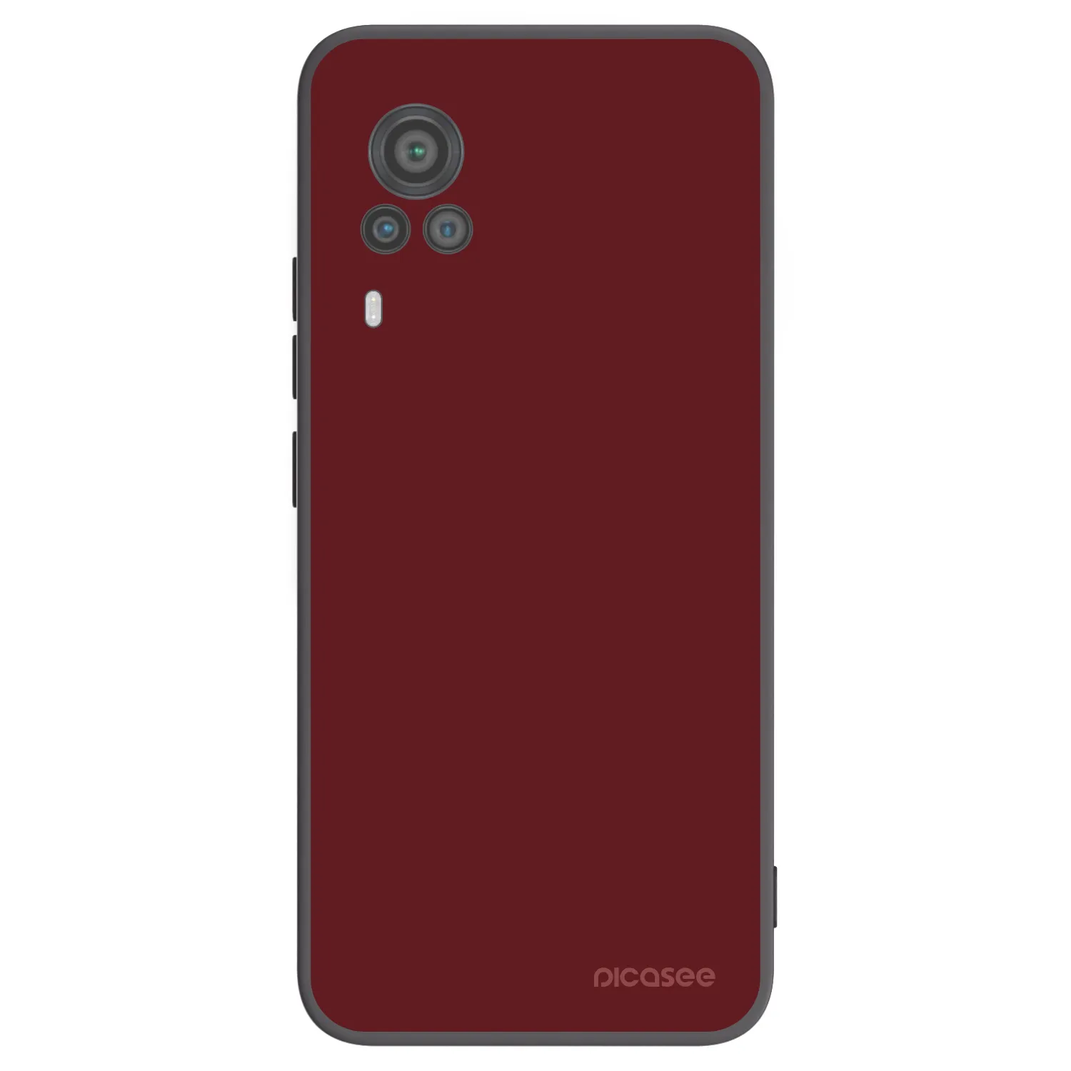 Picasee silikonowe czarne etui na Vivo X60 Pro 5G - Red Bliss