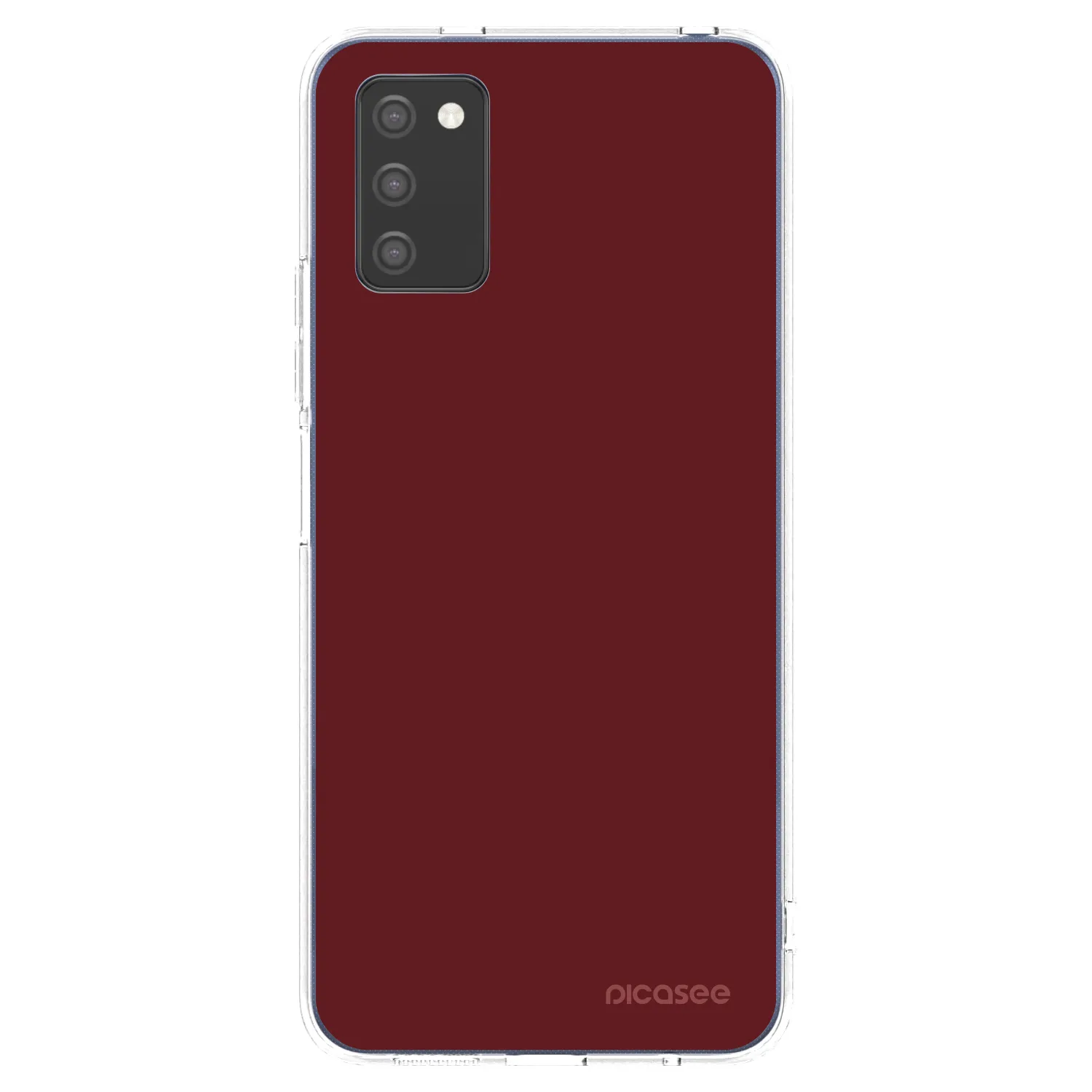 Picasee silikonowe przeźroczyste etui na Samsung Galaxy A03s A037G - Red Bliss