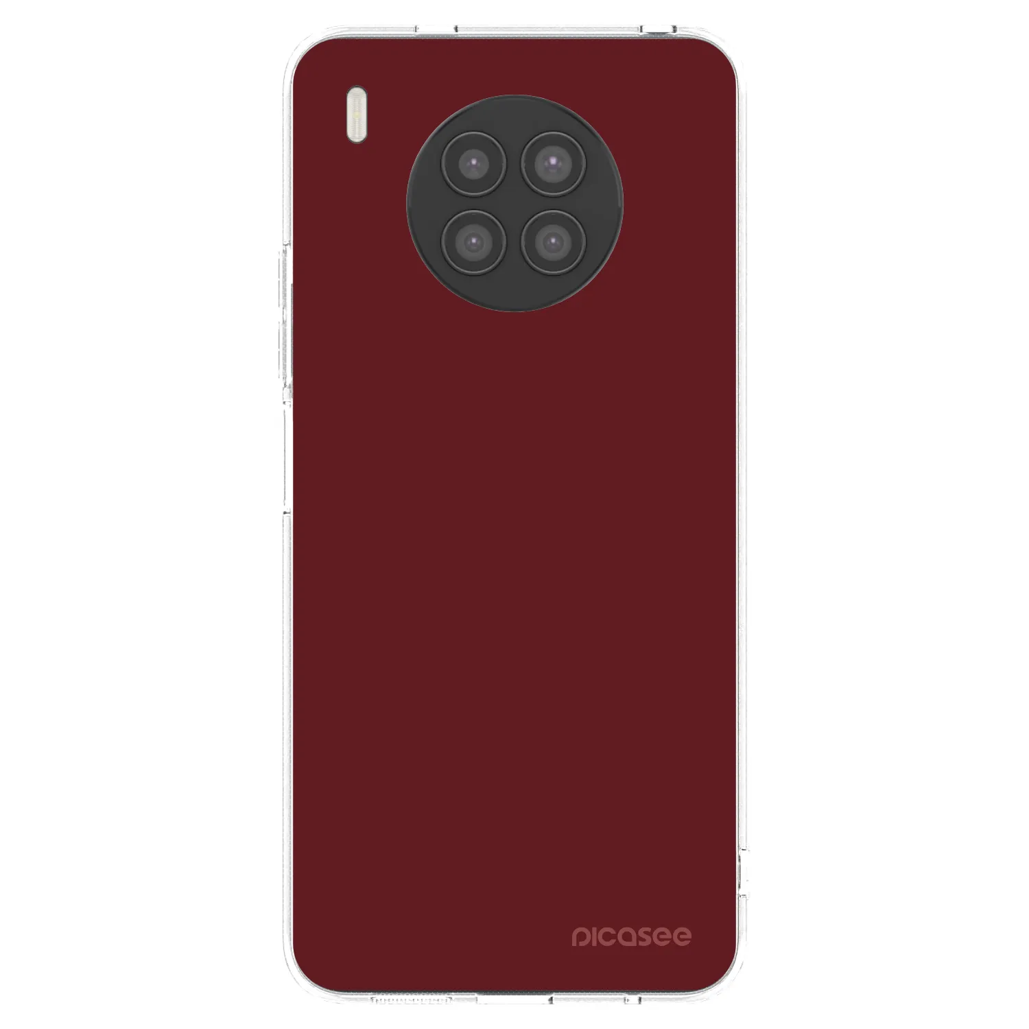 Picasee silikonowe przeźroczyste etui na Huawei Nova 8i - Red Bliss