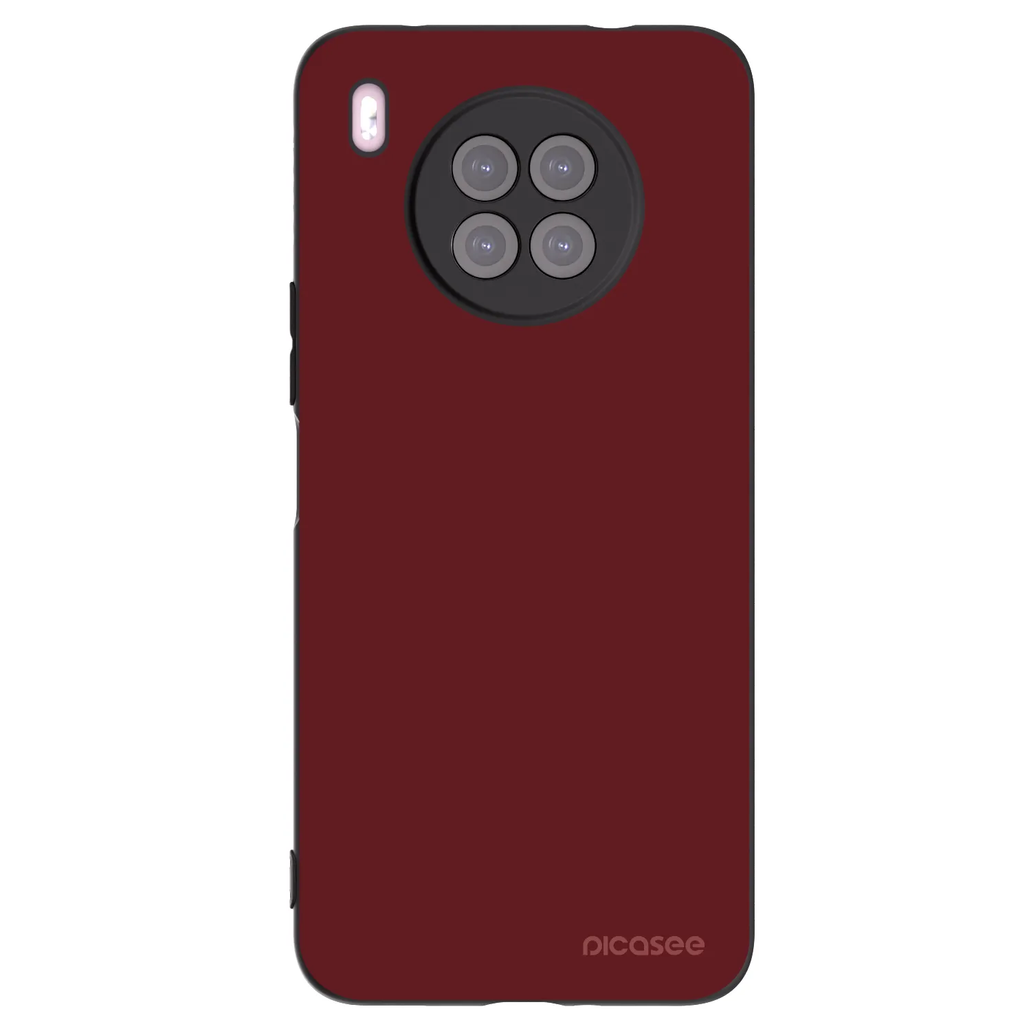 Picasee silikonowe czarne etui na Huawei Nova 8i - Red Bliss