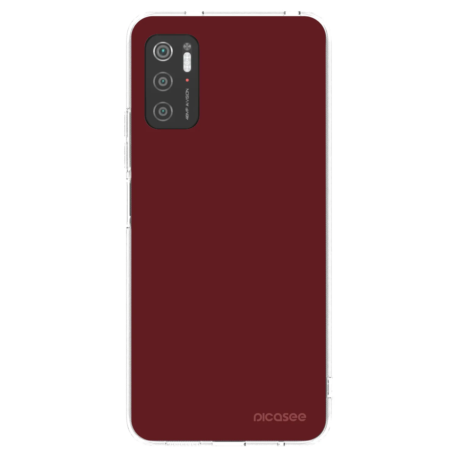 Picasee silikonowe przeźroczyste etui na Xiaomi Poco M3 Pro 5G - Red Bliss