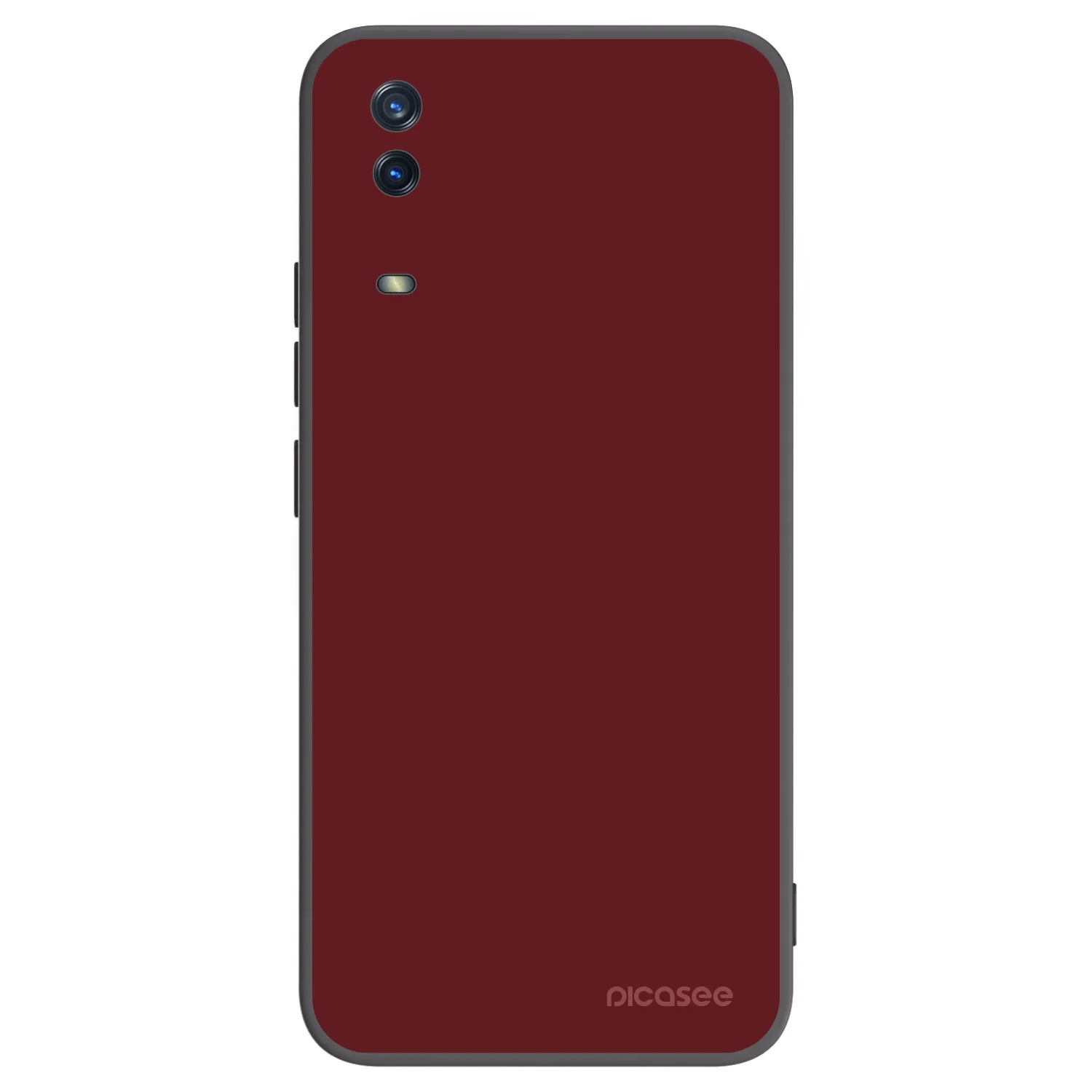 Picasee silikonowe czarne etui na Vivo Y11s - Red Bliss