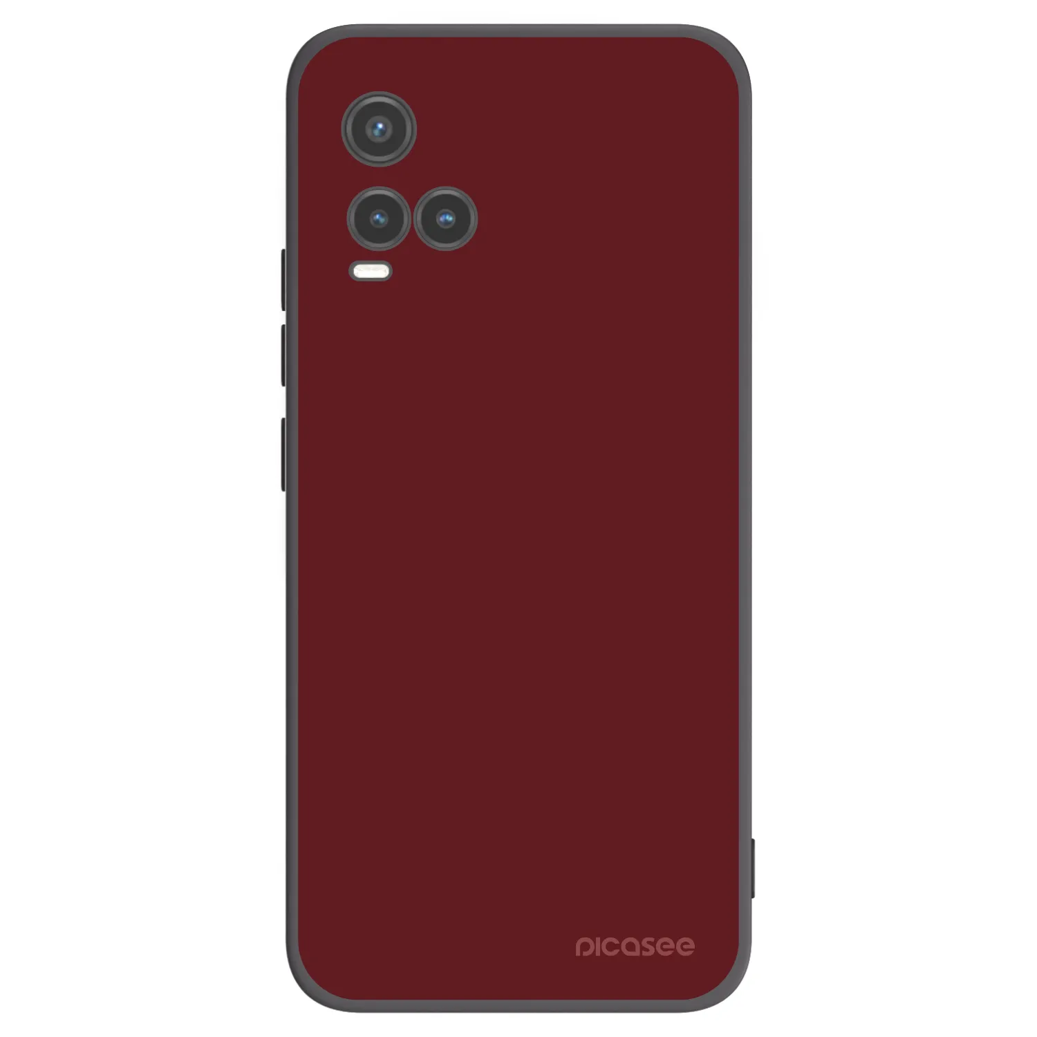 Picasee silikonowe czarne etui na Vivo Y33s - Red Bliss