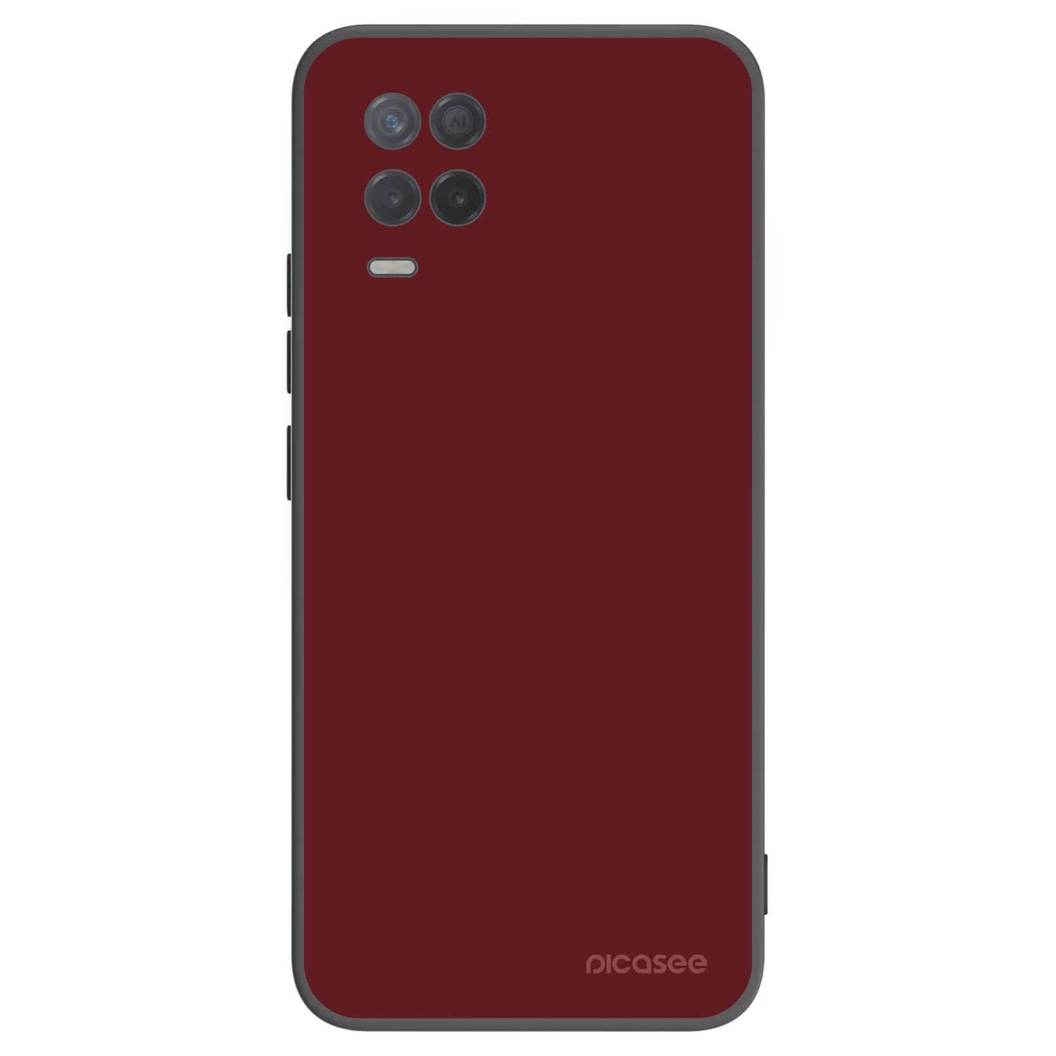 Picasee silikonowe czarne etui na Realme 8 5G - Red Bliss