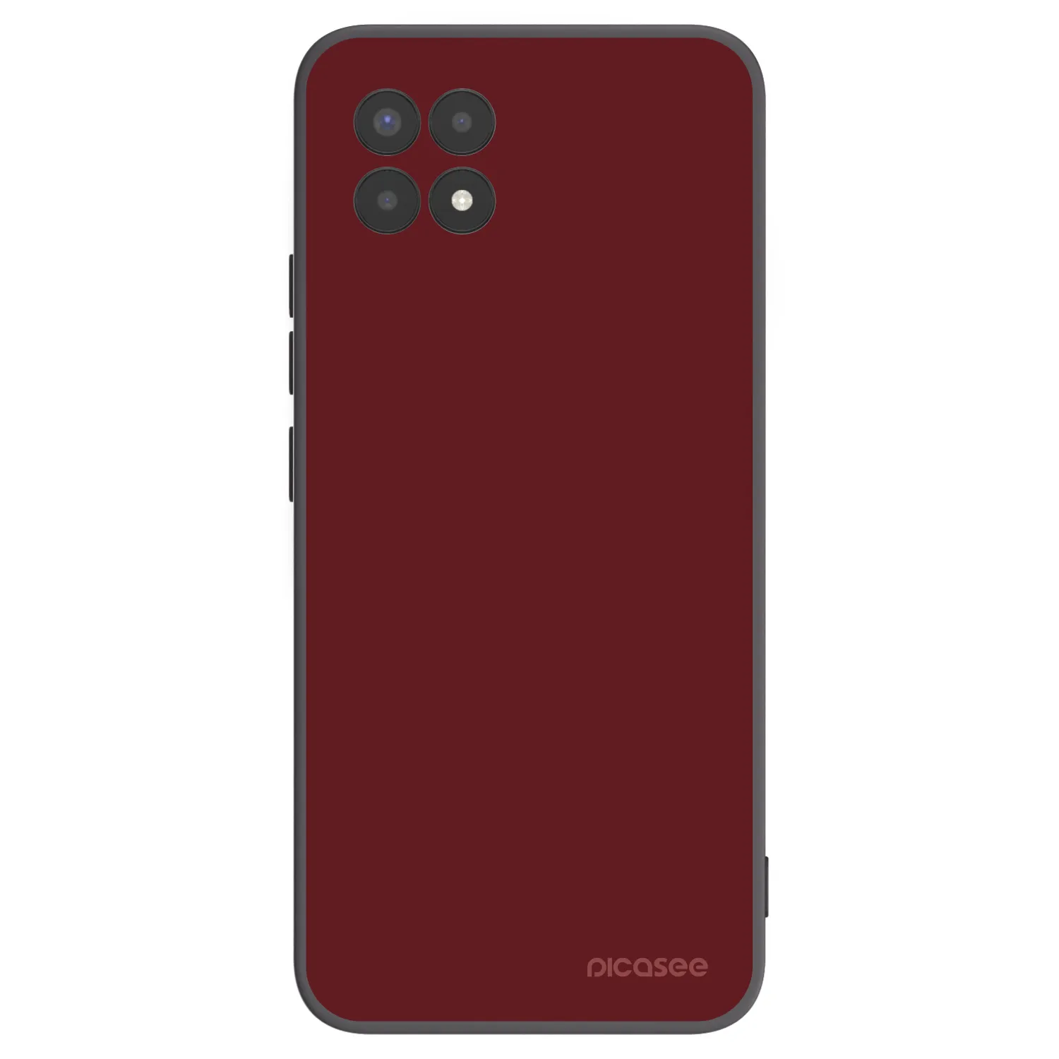 Picasee silikonowe czarne etui na Realme 8i - Red Bliss