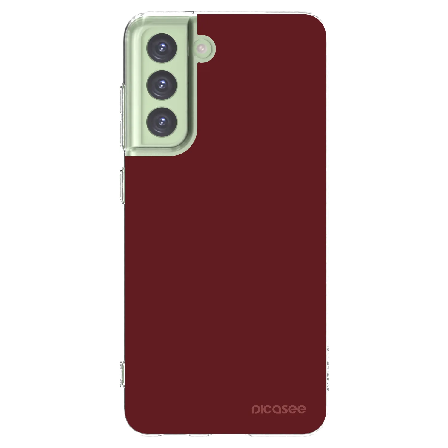Picasee silikonowe przeźroczyste etui na Samsung Galaxy S21 FE 5G - Red Bliss