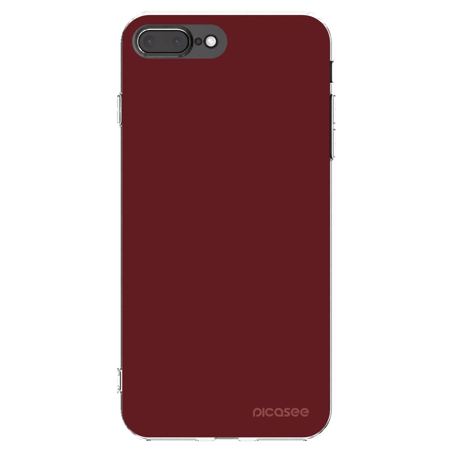 Picasee silikonowe przeźroczyste etui na Apple iPhone 7 Plus - Red Bliss