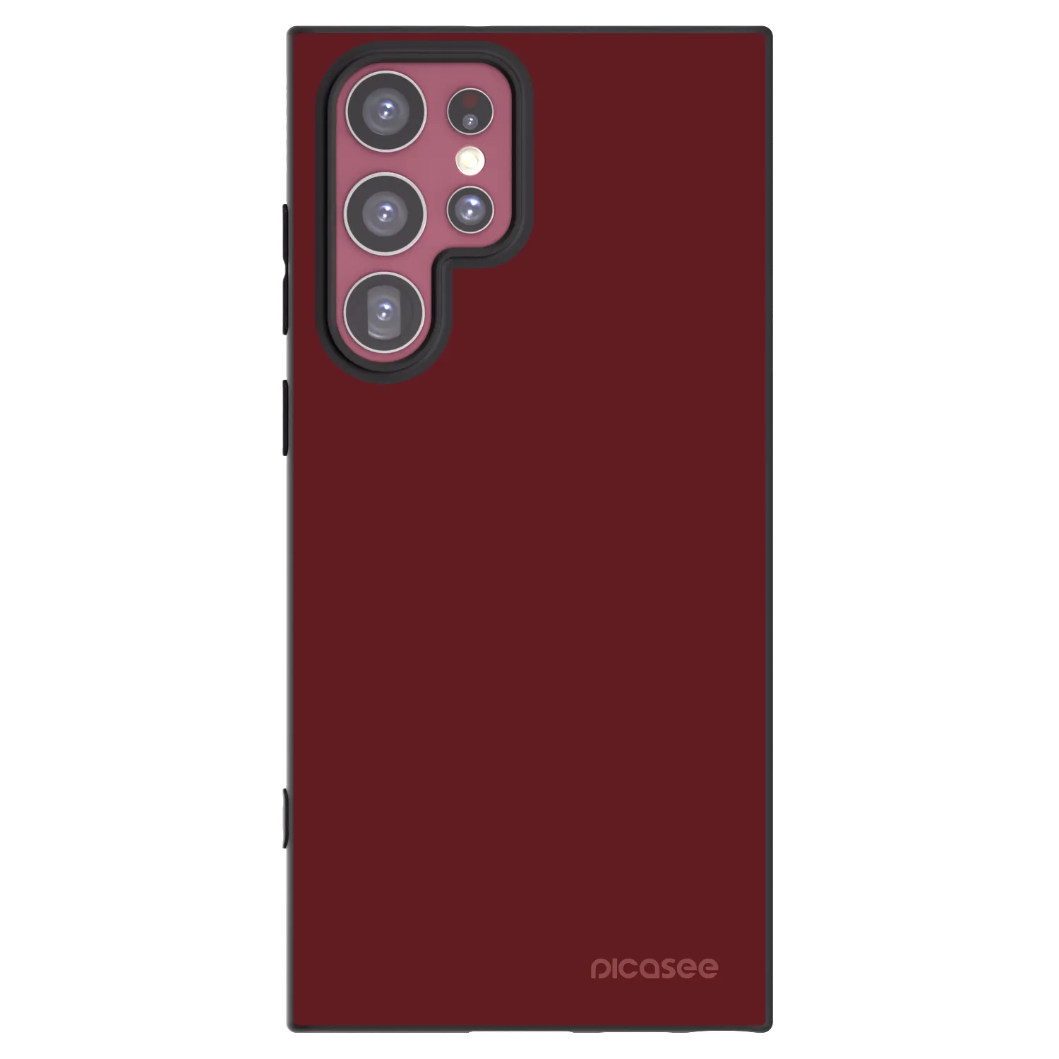 Picasee silikonowe czarne etui na Samsung Galaxy S22 Ultra 5G - Red Bliss