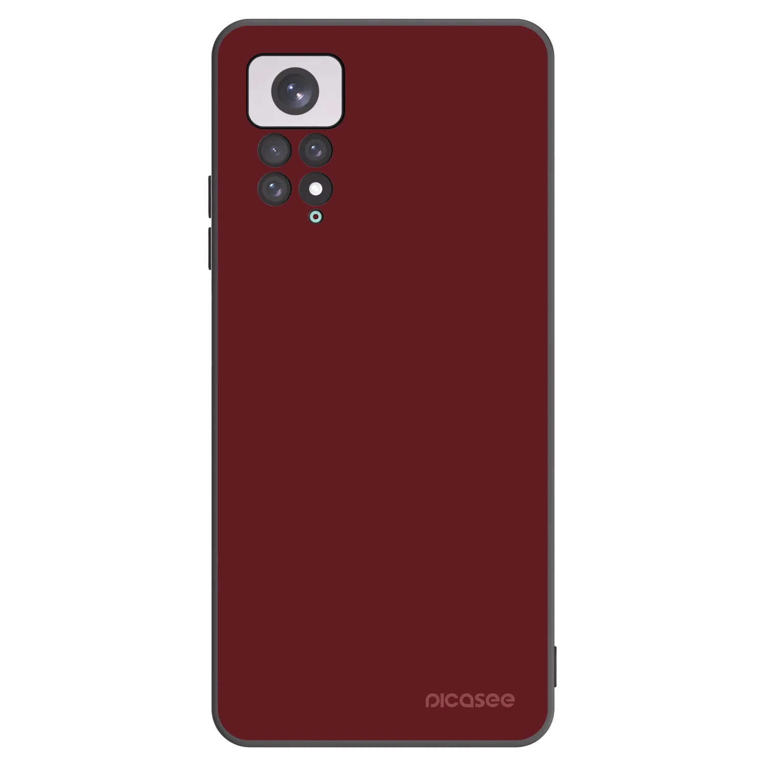 Picasee silikonowe czarne etui na Xiaomi Redmi Note 11 - Red Bliss