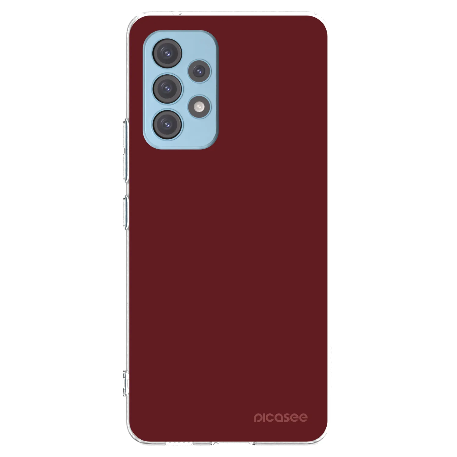 Picasee silikonowe przeźroczyste etui na Samsung Galaxy A53 5G A536 - Red Bliss