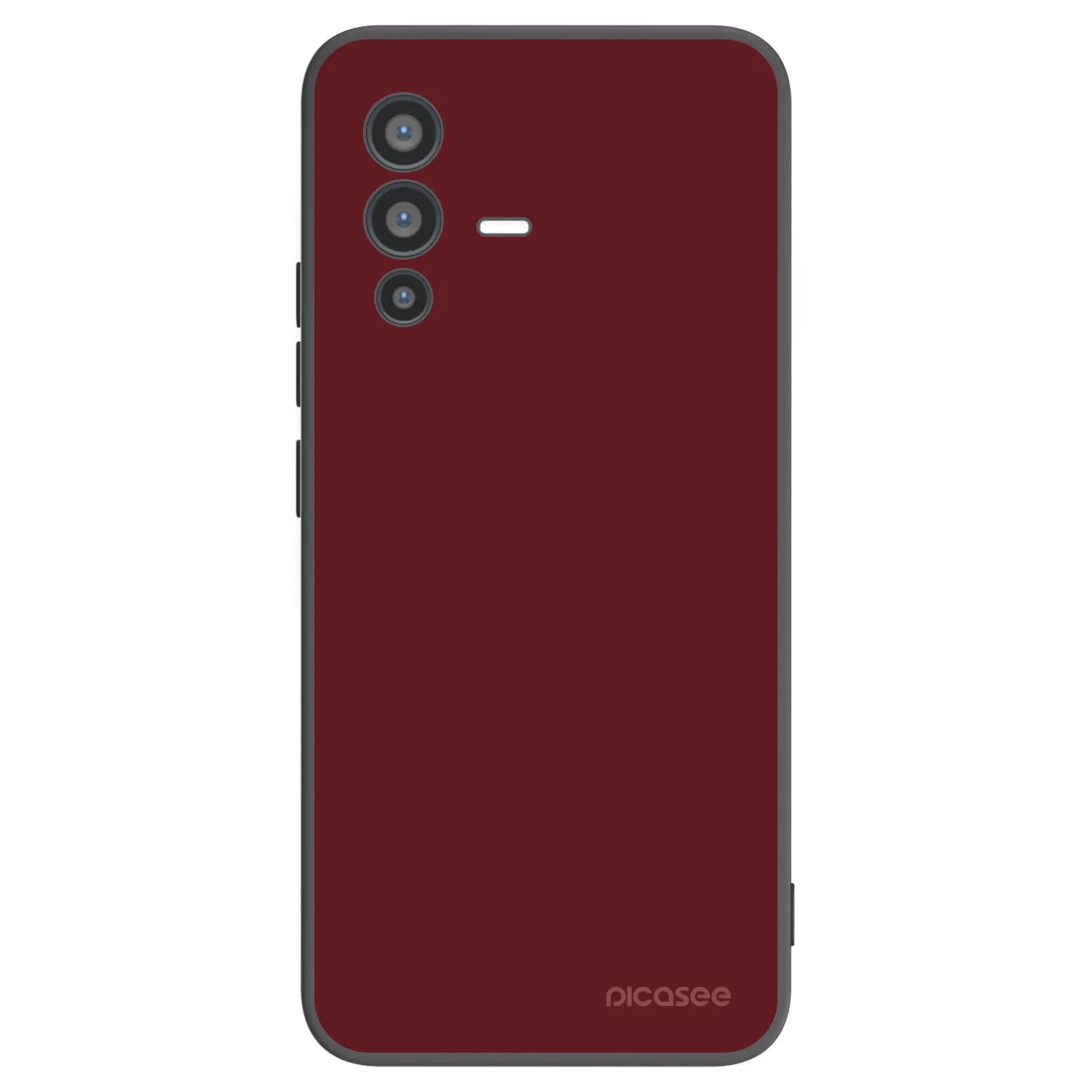 Picasee silikonowe czarne etui na Vivo V23 5G - Red Bliss