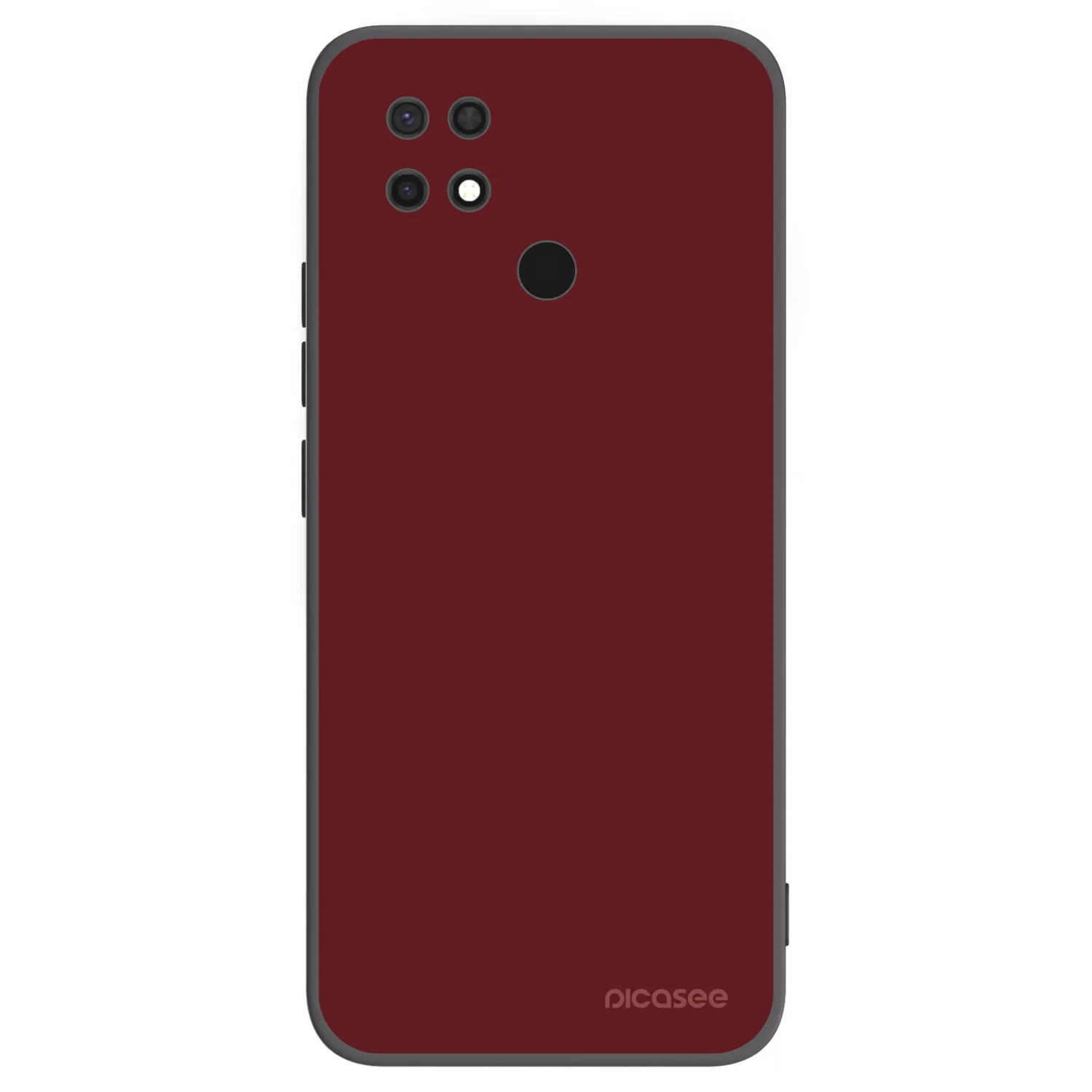 Picasee silikonowe czarne etui na Xiaomi Redmi 10C - Red Bliss