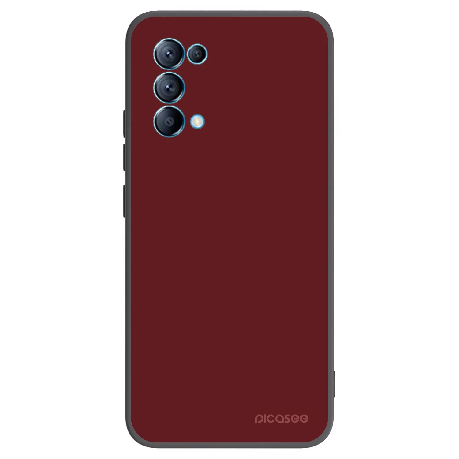 Picasee silikonowe czarne etui na OPPO Reno 5 5G - Red Bliss