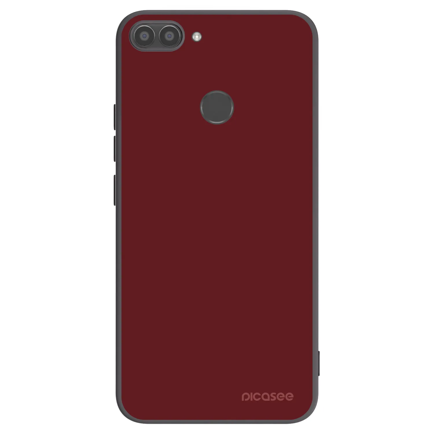 Picasee silikonowe czarne etui na Huawei P Smart - Red Bliss