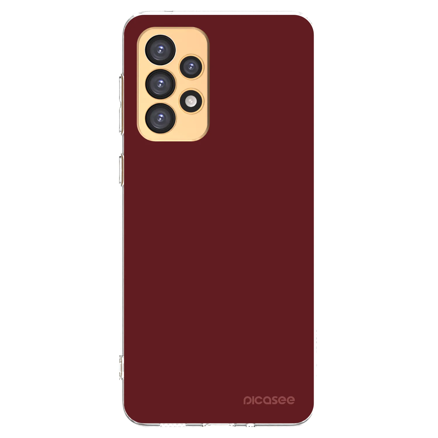 Picasee silikonowe przeźroczyste etui na Samsung Galaxy A33 5G A336 - Red Bliss