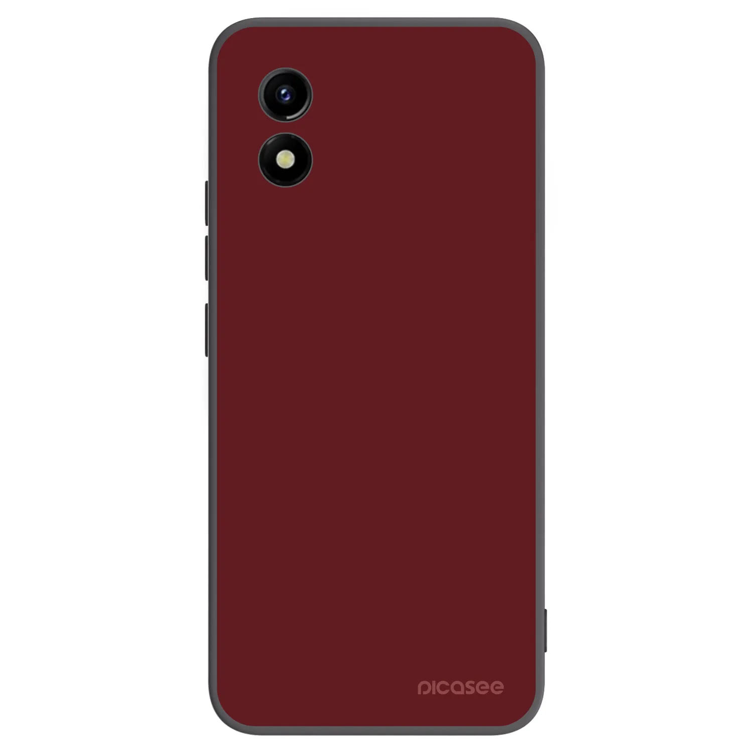 Picasee silikonowe czarne etui na Vivo Y01 - Red Bliss