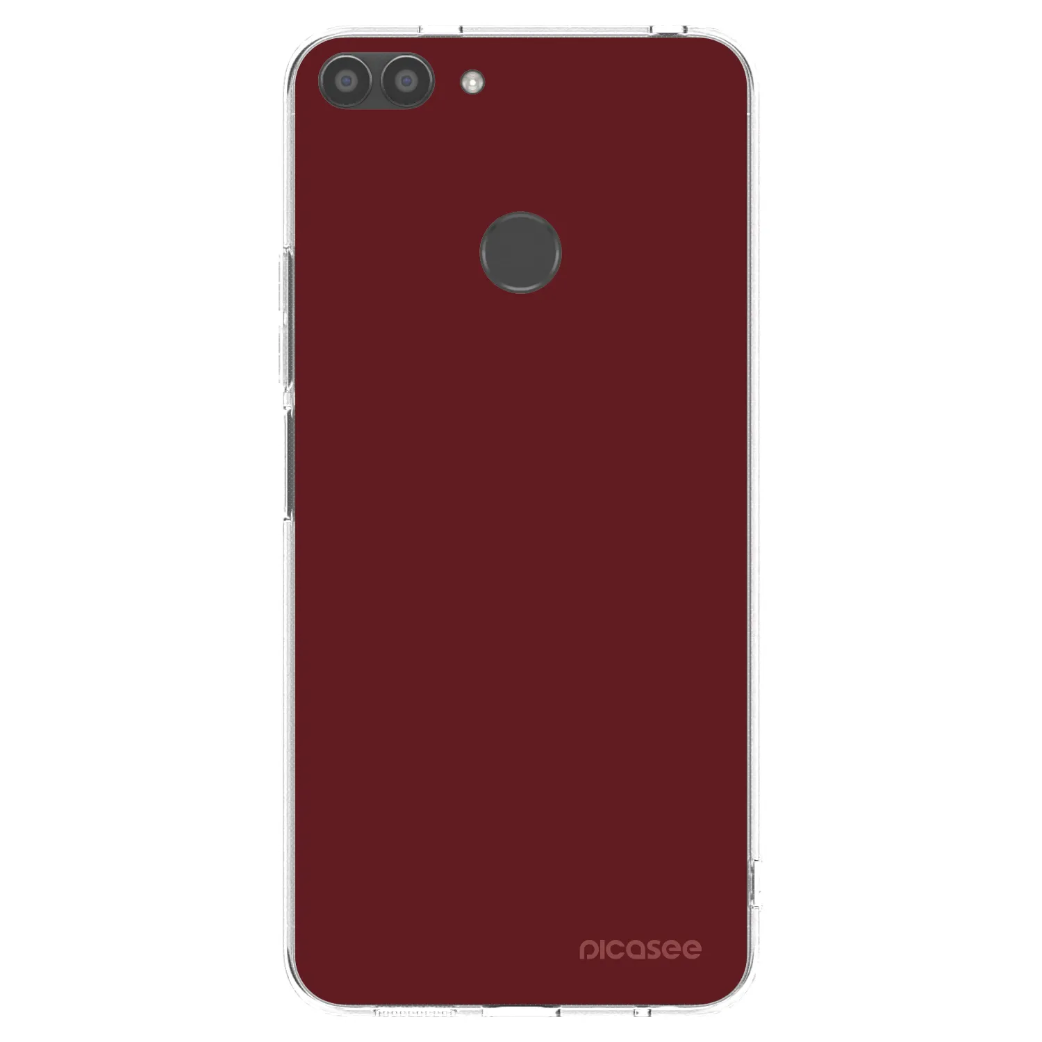 Picasee silikonowe przeźroczyste etui na Huawei P Smart - Red Bliss