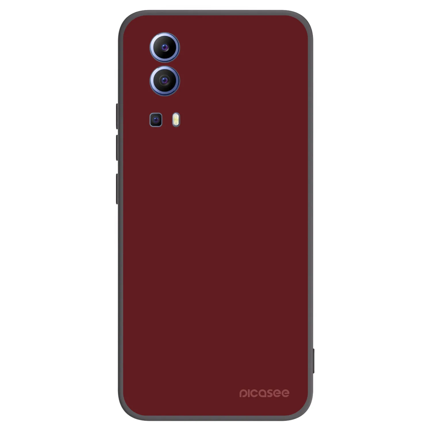 Picasee silikonowe czarne etui na Vivo Y52 5G - Red Bliss