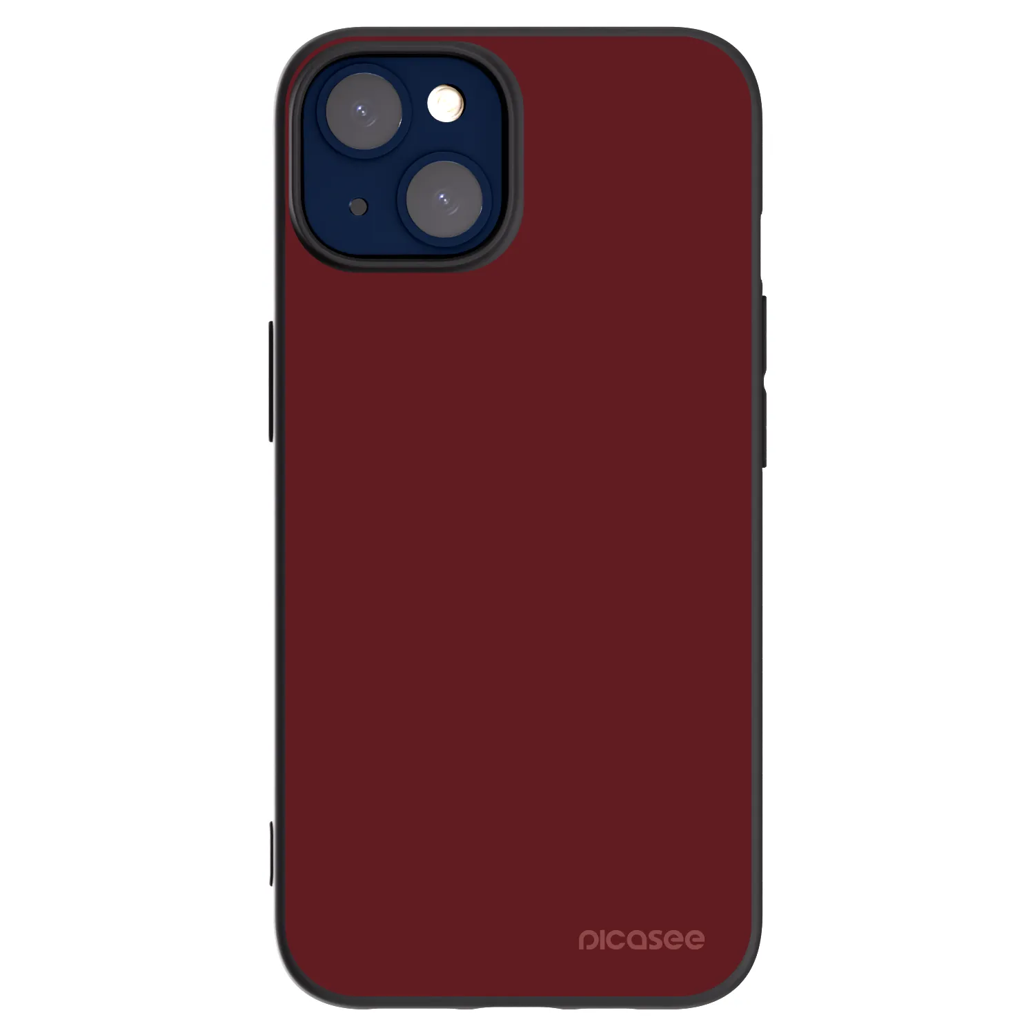 Picasee silikonowe czarne etui na Apple iPhone 14 - Red Bliss
